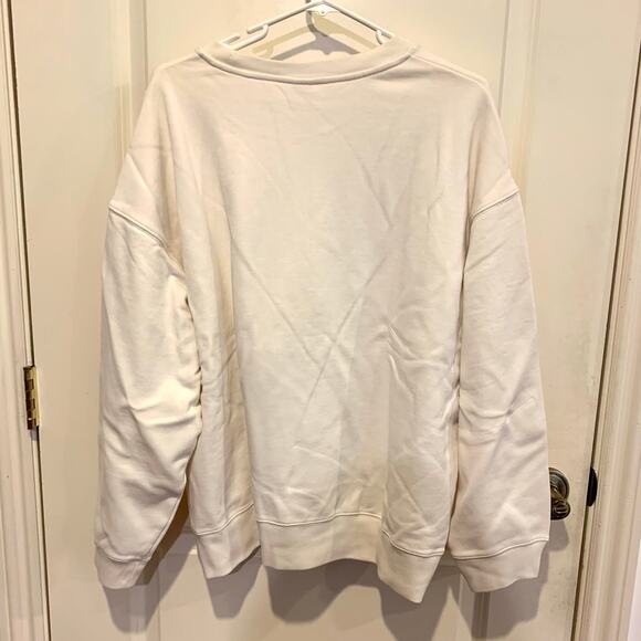 Mofusand x Uniqlo Collab Printed Embroidered Sweatshirt in Off White XL - Picture 6 of 8